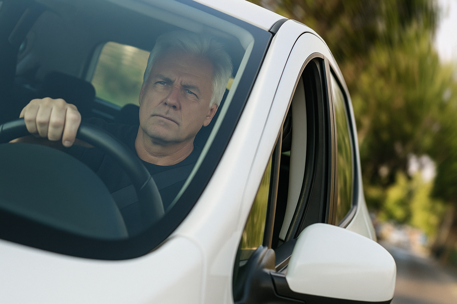 Hombre conduce. Recuperar puntos del carnet: ¿cómo hacerlo?