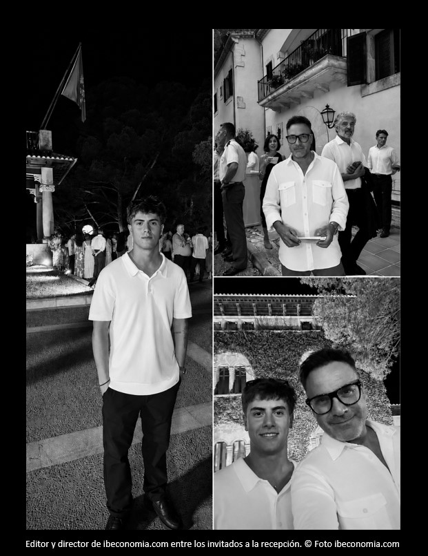 Antoni Moreno Arbona junto a Antoni Moreno Horrach en la recepción ofrecida por Sus Majestades los Reyes en el Palacio de Marivent​ a una representación de la sociedad balear 2026 © Foto ibeconomia.com 