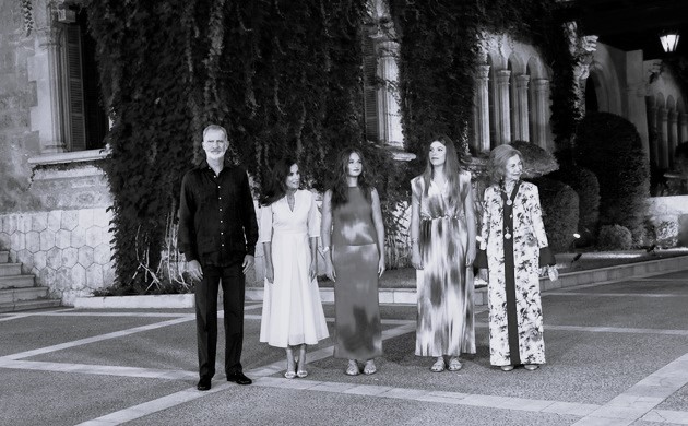 Recepción anual de la Familia Real en el Palacio de Marivent © Casa de S.M. el Rey