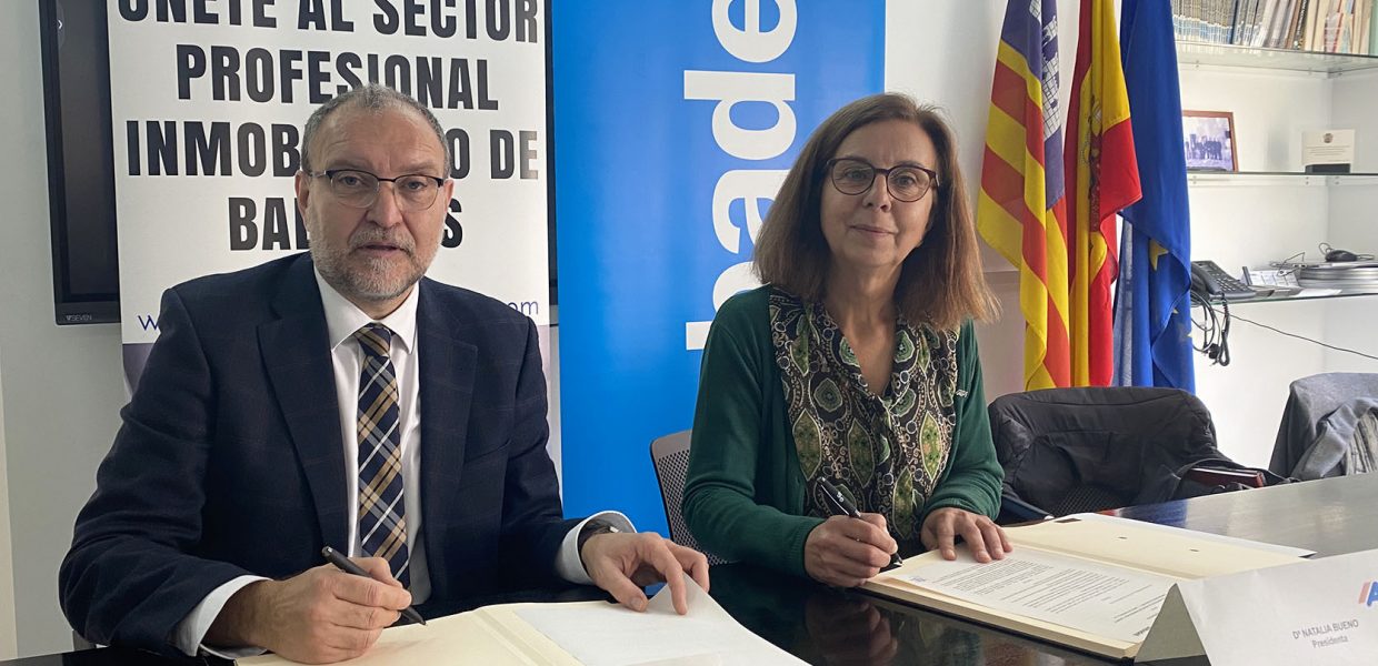 El Col·legi oficial d'Agents de la Propietat Immobiliària de Balears i el Banc de Sabadell signen un conveni de col·laboració